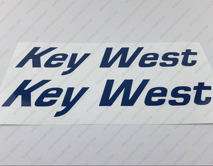 Key West Stealth 2000 Boat Logo Decal Set of 2 Key West Stealth 2000 Boat Logo Decal Set of 2